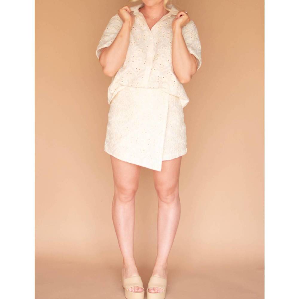 NEW RAISONNEL rainey skort in ivory